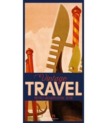 Wandkalender  Vintage Travel Posters 2018