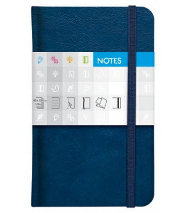 Pocket Notizbuch Saturn kariert modrý 2018