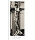 Nástěnný kalendář David - věčný kalendář - PANORAMA / Genius Michelangelo:DAVID I Black &
