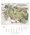 Nástěnný kalendář Mapy / Geograph.-Kartograph. Kalender:Sehnsuchtsorte 2018
