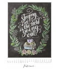Nástěnný kalendář Tabule štěstí / Chalkboard Happiness 2018