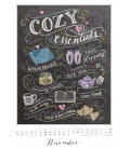 Nástěnný kalendář Tabule štěstí / Chalkboard Happiness 2018