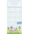 Nástěnný kalendář Rodinný plánovač Šťastná rodina / Familien Happy Family 2018