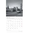 Nástěnný kalendář Londýn / London s/w T&C 2018