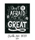 Nástěnný kalendář Chalk Art 2018