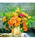 Nástěnný kalendář Květiny / Flowers (BK) 2018