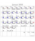 Wall calendar Der große Mondplaner (BK) 2018