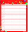 Wandkalender Multiplaner - Colour your time 2018
