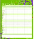 Wandkalender Multiplaner - Colour your time 2018