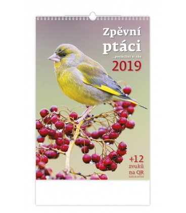 Wall calendar Zpěvní ptáci 2019