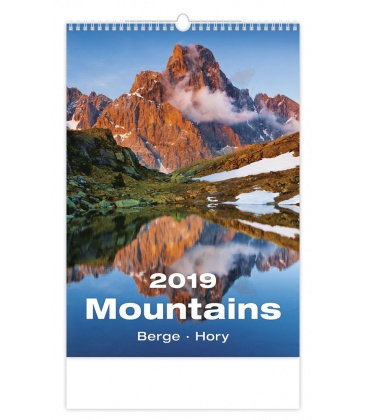 Wandkalender Mountains/Berge/Hory 2019