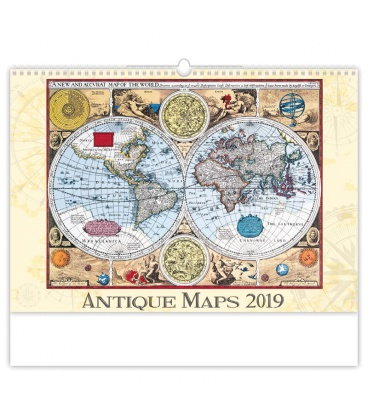 Nástěnný kalendář Antique Maps 2019