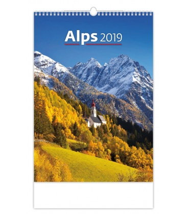 Wall calendar Alps 2019