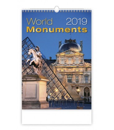 Nástěnný kalendář World Monuments 2019