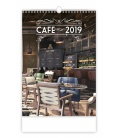 Nástěnný kalendář Cafe 2019