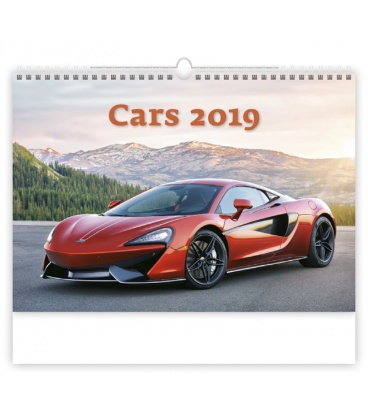 Nástěnný kalendář Cars 2019