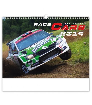 Nástěnný kalendář Race Cars 2019