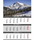Wall calendar Mountains - 3 monthly / Hory – 3měsíční 2019