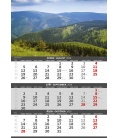 Nástěnný kalendář Hory - 3měsíční/Hory - 3mesačné 2019