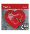 Wall calendar Hearts 2019
