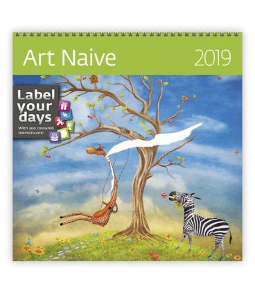 Wandkalender Art Naive 2019