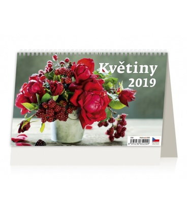 Table calendar Květiny 2019