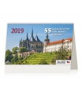 Table calendar 55 turistických nej Čech, Moravy a Slezka 2019