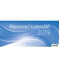 Stolní kalendář Plánovací kalendář MODRÝ 2019