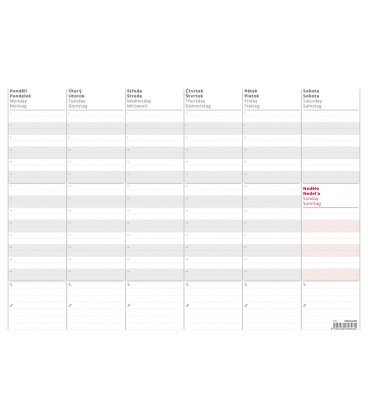 Stolní kalendář Týdenní plánovací mapa A3 2019