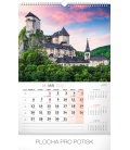 Wall calendar Slovakia 2019