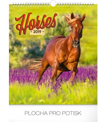 Wandkalender Horses 2019