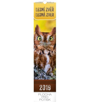Nástěnný kalendář Lesní zvěř – Lesná zver - vázanka 2019