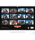 Nástěnný kalendář Superbikes 2019