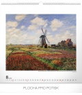Nástěnný kalendář Claude Monet 2019