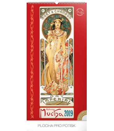 Wall calendar Alphonse Mucha 2019