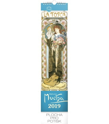 Nástěnný kalendář Alfons Mucha - vázanka 2019