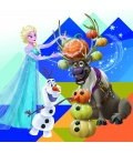 Nástěnný kalendář Frozen – Ledové království s 50 samolepkami 2019