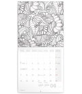 Nástěnný kalendář Omalovánkový kalendář - COLOUR FOR FUN 2019