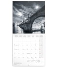 Wall calendar Prague black and white 2019