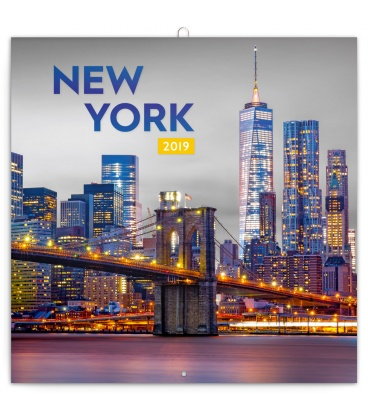 Nástěnný kalendář New York 2019