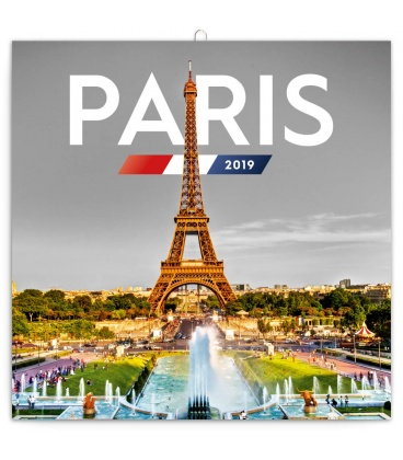 Nástěnný kalendář Paříž 2019