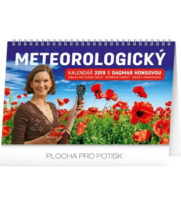 Stolní meteorologický kalendář s Dagmar Honsovou 2019
