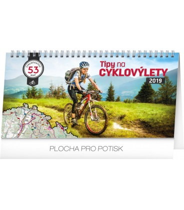 Table calendar Bike travel 2019