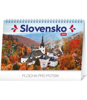 Tischkalender Slovakia 2019