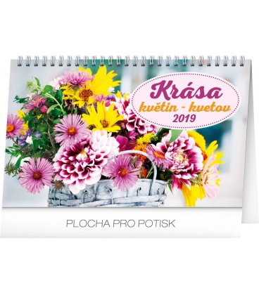 Table calendar Flowers 2019