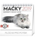 Stolní kalendář Mačky – s menami mačiek SK 2019