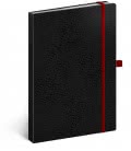 Notizbuch A5 Vivella Classic punktiert schwarz/rot 2019