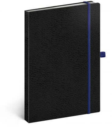 Notizbuch A5 Vivella Classic liniert schwarz/blau 2019