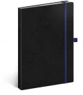 Notizbuch A5 Vivella Classic liniert schwarz/blau 2019