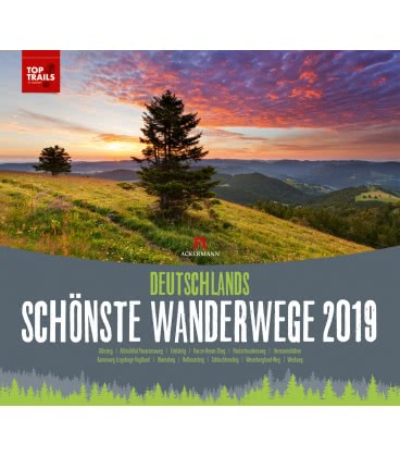 Nástěnný kalendář  Nejkrásnější německé turistické stezky / Deutschlands schönste Wanderwe